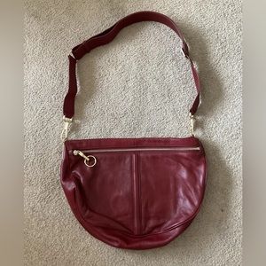 Elizabeth and James Burgundy Shoulder Bag